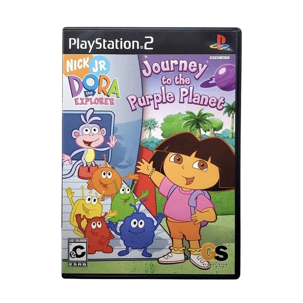 Dora The Explorer Journey To The Purple Planet - Sony Playstation 2 PS2 Pristine